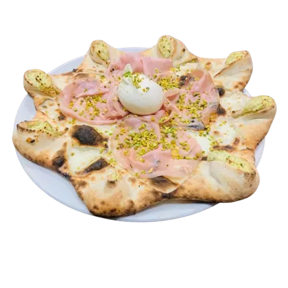 Pizza STAR Epsilon Cygni, a forma di stella con le punte ripiene