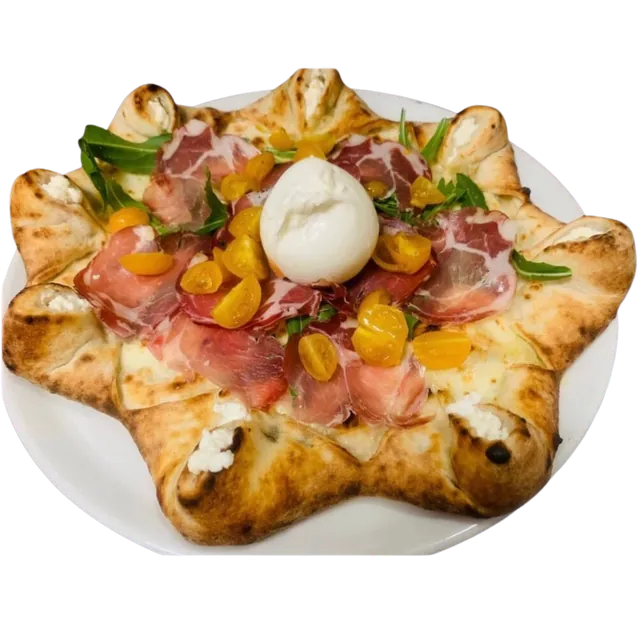 Pizza STAR Vega, a forma di stella con le punte ripiene